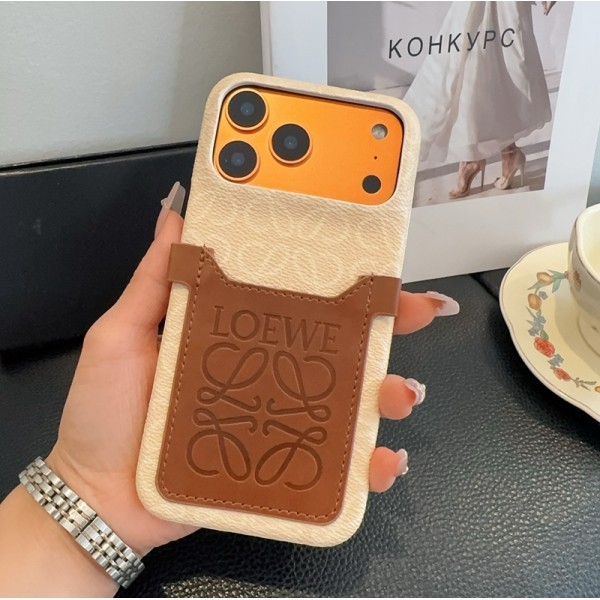 LOEWE ロエベブランドiphone 18 Pro max 16 17 pro 15 plus 16 pro max 17eケースおしゃれiphone 18 17 air 16  pro max 15 14 13 12 17eケース iphone 18/17Pro/16/14 pro/15 pro max 16 plus 17 17eカバー カード入れ韓国風セレブ愛用 iphone 18 17e 16 15 17 air アイフォン17 16 15 14 18pro maxケース