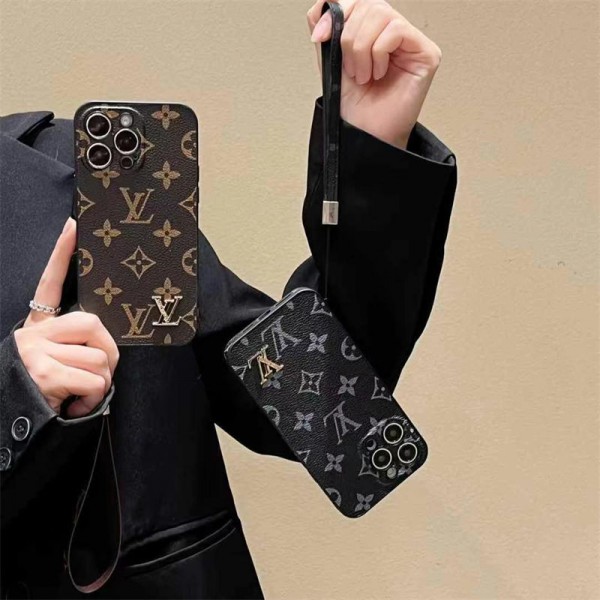 Lv ルイヴィトンブランドiphone 16 15 plus 16 pro maxケースおしゃれiphone 16  pro max15 14 13 12 ケース iphone 16/14 pro/15 pro max 16 plus カバー ストラップ付 カード入れiphone16 pro 14 15 16 plusケースカバースタンド付き