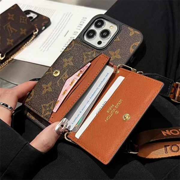 Lv ルイヴィトンiphone 17Pro/16/14 pro/15 pro max 16 plus カバー ストラップ付 カード入れ韓国風セレブ愛用 iphone 16 15 17 アイフォン17 16 15 14 13pro maxケース ジャケットスマホケース コピーセレブ愛用全機種対応ハイブランドケース パロディiphone17 16 15 14/13 pro max スマホケース コピー