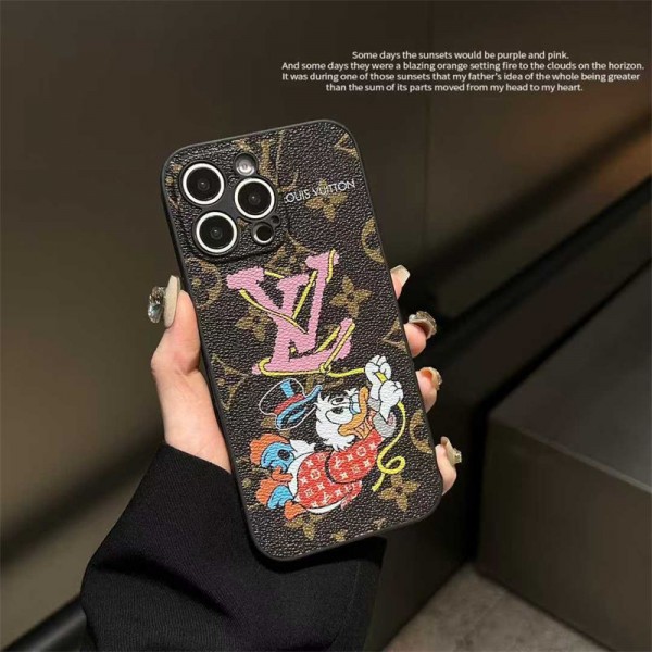Lv ルイヴィトンブランドiphone 16 17 pro 15 plus 16 pro maxケースiphone 17Pro/16/14 pro/15 pro max 16 plus カバー ストラップ付 カード入れiphone16 17 pro air 14 15 16 plusケースカバースタンド付きセレブ愛用全機種対応ハイブランドケース パロディ