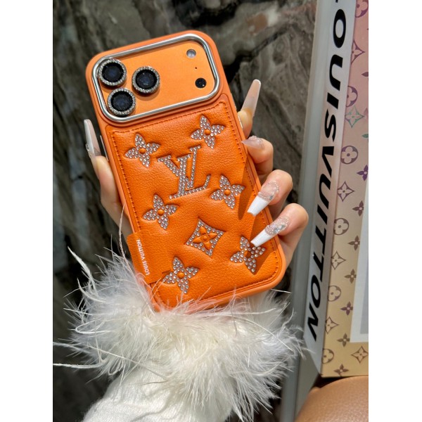 Lv ルイヴィトンハイブランド アイフォン16 plus15 14+ 16 17pro max カバーレディースメンズ激安iphone 17Pro/16/14 pro/15 pro max 16 plus カバー ストラップ付 カード入れセレブ愛用全機種対応ハイブランドケース パロディiphone17 air 16 15 14/13 pro max スマホケース コピー