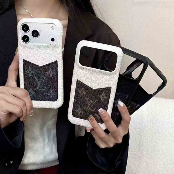 Lv ルイヴィトンiphone 17Pro/16/14 pro/15 pro max 16 plus カバー ストラップ付 カード入れiphone16 17 pro air 14 15 16 plusケースカバースタンド付きセレブ愛用全機種対応ハイブランドケース パロディiphone17 air 16 15 14/13 pro max スマホケース コピー