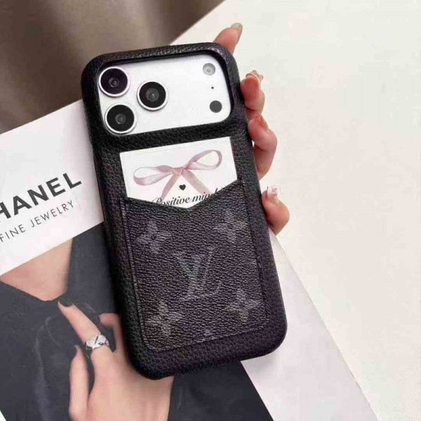 Lv ルイヴィトンiphone 17Pro/16/14 pro/15 pro max 16 plus カバー ストラップ付 カード入れiphone16 17 pro air 14 15 16 plusケースカバースタンド付きセレブ愛用全機種対応ハイブランドケース パロディiphone17 air 16 15 14/13 pro max スマホケース コピー