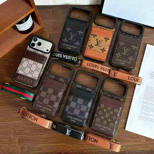 LV グッチiphone 17Pro/16/14 pro/15 pro max 16 plus 17 17eカバー ストラップ付 カード入れ iphone16 17 pro air 14 15 16 plus 17ケースカバースタンド付き韓国風セレブ愛用 iphone 17e 16 15 17 air アイフォン17 16 15 14 13pro maxケース ジャケットスマホケース コピーiphone17 air 16 15 14/13 pro max 17スマホケース コピー