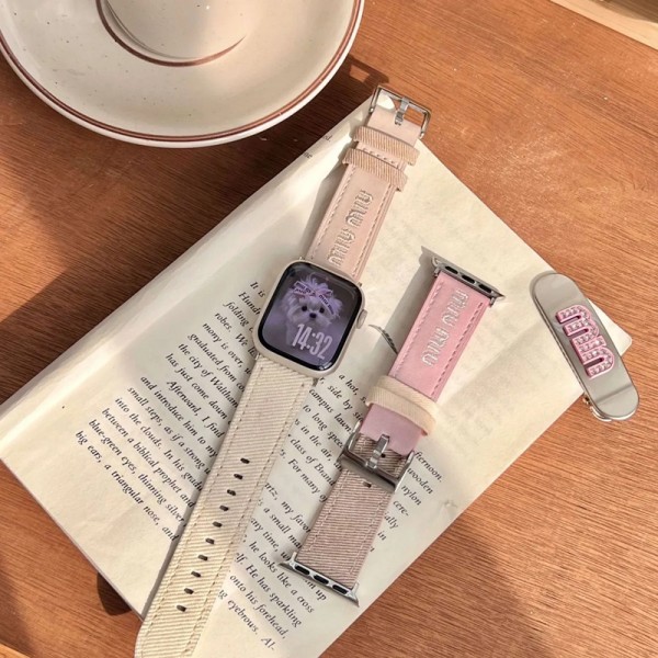 ミュウミュウ MiuMiuアップルウォッチ11 Ultra3 se3 10 9 Ultra2 49mmバンドアップルウォッチ11 10 9バンドベルトアップルウォッチ11/se3/10/9/8/7/6/Se2 2025 バンド 38/40/41/42/44/45/46/49cm 女性ビジネスマン用高級Apple Watch 11/10/9/8/7ブランドバンド本革