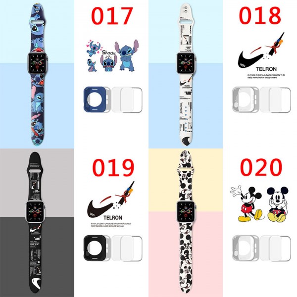 disney kaws NBA iwatch 8/7/6/se 5/4 バンド 交換ベルトナイキnike off white ハイブランド 38mm/42mm/40mm/44mm/45mm/41mm apple watch 7/6/se シリコン製バンド