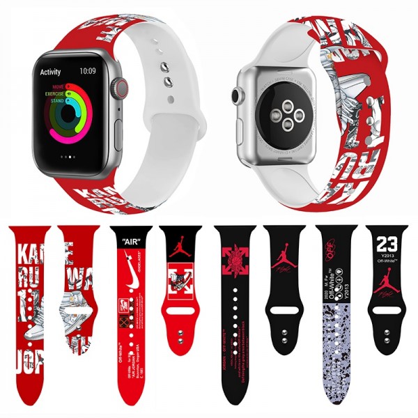 disney kaws NBA iwatch 8/7/6/se 5/4 バンド 交換ベルトナイキnike off white ハイブランド 38mm/42mm/40mm/44mm/45mm/41mm apple watch 7/6/se シリコン製バンド