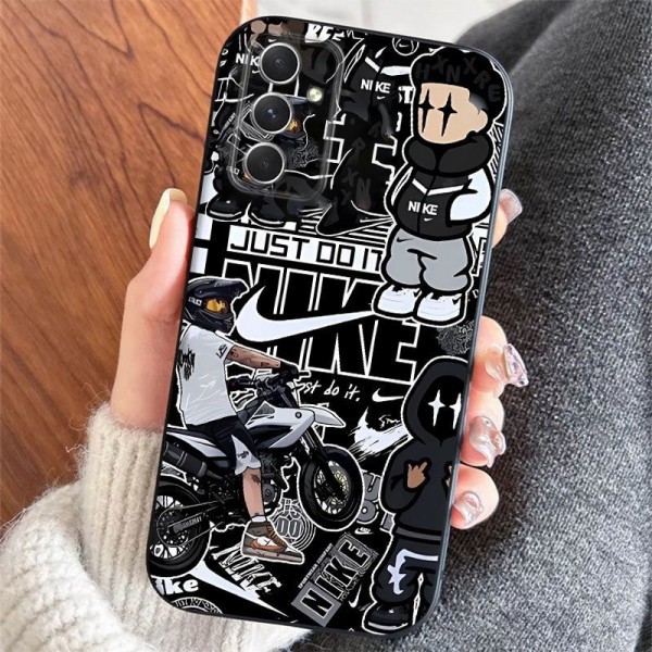 Nike ナイキギャラクシーA53 a55ブランドカバー耐衝撃セレブ愛用するブランドgalaxy a54 a55 s25 ultra s26 plus ケースカバーブランドサムスンa32 a23 a52ケース激安パロディブランドsumsung a33/a73 s26 iphone 15 16 17 pro maxケース全機種対応パロディ