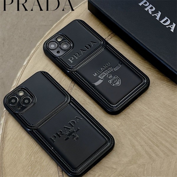 Prada プラダブランドiphone 16 14 plus 15 pro maxケースおしゃれiphone 16 15 2023 14 13 12 xr xs 8/7 plusケース 手帳型バッグ型iphone 16/14 pro/15 pro max xs/8/7 plusカバー ストラップ付 カード入れセレブ愛用全機種対応ハイブランドケース パロディ