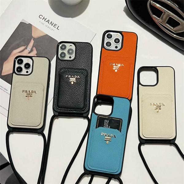 Prada プラダハイブランド アイフォン16 15 14+ 13 pro max レディースメンズ激安おしゃれiphone 16 15 2023 14 13 12 xr xs 8/7 plusケース 手帳型バッグ型iphone 16/14 pro/15 pro max xs/8/7 plusカバー ストラップ付 カード入れセレブ愛用全機種対応ハイブランドケース パロディ