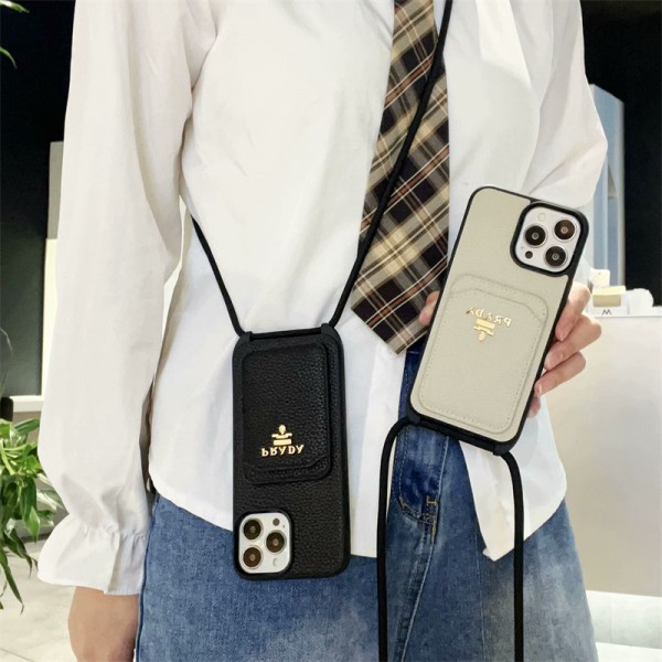 Prada プラダハイブランド アイフォン16 15 14+ 13 pro max レディースメンズ激安おしゃれiphone 16 15 2023 14 13 12 xr xs 8/7 plusケース 手帳型バッグ型iphone 16/14 pro/15 pro max xs/8/7 plusカバー ストラップ付 カード入れセレブ愛用全機種対応ハイブランドケース パロディ