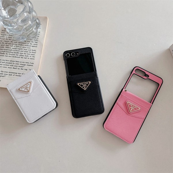 Prada プラダブランドgalaxy z flip 6 5 4 fold5 6 2024ケース折り畳み可ギャラクシー z fold6 5 4 3ケース 革製galaxy fold6 5 4 3 2ケースカバースタンド付きセレブ愛用全機種対応ハイブランドケース パロディ