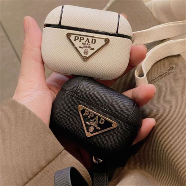 Prada プラダハイブランド  AirPods4 3 pro3 2ケースストラップ airpods4カバー 耐衝撃 エアーポッズ4プロ2ケース 激安 ブランド エアーポッズ4 プロ2 3/2/1ケースブランド AirPods 4/3 Pro2/proケース メンズレディーズ