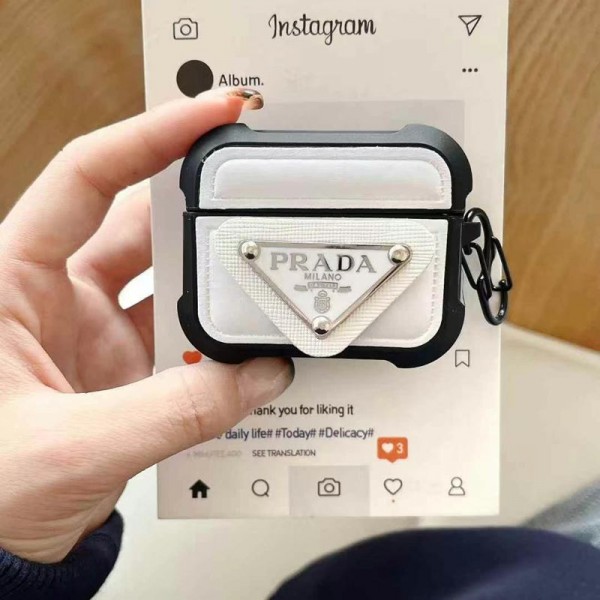 Prada プラダハイブランド  AirPods4 3 pro3 2ケースストラップ airpods4カバー 耐衝撃 Prada エアーポッズ4プロ2ケース 激安 ブランド エアーポッズ4 プロ2 3/2/1ケースブランド AirPods 4/3 Pro2/proケース メンズレディーズ