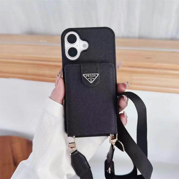 Prada プラダブランドgalaxy s24 s25 ultraケースハイブランド アイフォン16  pro max 15 ギャラクシー s24 ultra s23 plus カバーレディースメンズ激安iphone16 15/14 pro galaxy s24 ultra s24 plusカバー ストラップ付 カード入れセレブ愛用全機種対応ハイブランドiphone 16 pro maxケース パロディ