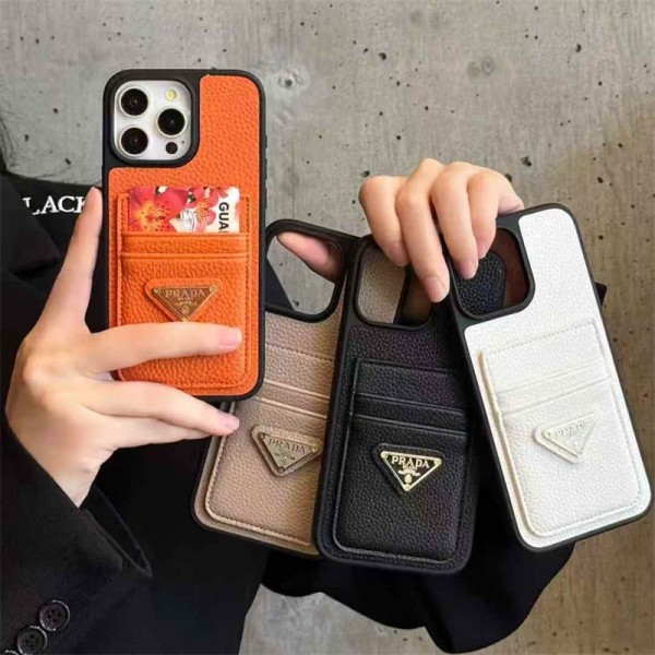 PRADA - 手帳型スマホケース プラダ パラダ Galaxy S25/S25Plusケース 手帳型 上質レザー ストラップ