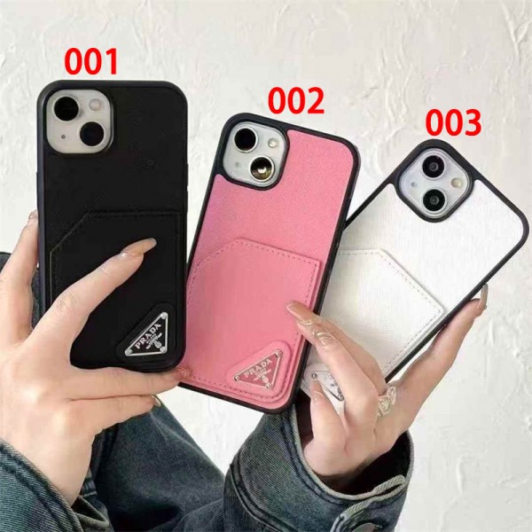 Prada プラダブランドiphone 16 17 pro 15 plus 16 pro maxケースハイブランド アイフォン16 plus15 14+ 16 17pro max カバーレディースメンズ激安おしゃれiphone 17 air 16  pro max 15 14 13 12 ケース 手帳型バッグ型iphone 17Pro/16/14 pro/15 pro max 16 plus カバー ストラップ付 カード入れ