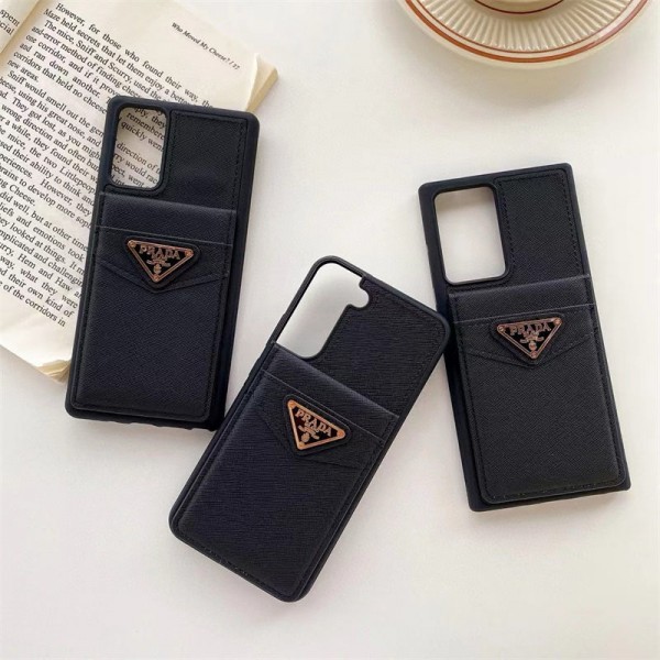 Prada プラダブランドgalaxy s24 s25 ultraケースおしゃれgalaxy s25+ s24 s23 s22 s21 plus ultra サムソンs24 s25 ultraケース 手帳型バッグ型iphone17pro max/16 15/14 pro galaxy s24 ultra s24 plusカバー ストラップ付 カード入れセレブ愛用全機種対応ハイブランドiphone 17pro 16 15 pro maxケース パロディ