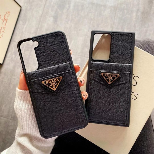 Prada プラダブランドgalaxy s24 s25 ultraケースおしゃれgalaxy s25+ s24 s23 s22 s21 plus ultra サムソンs24 s25 ultraケース 手帳型バッグ型iphone17pro max/16 15/14 pro galaxy s24 ultra s24 plusカバー ストラップ付 カード入れセレブ愛用全機種対応ハイブランドiphone 17pro 16 15 pro maxケース パロディ