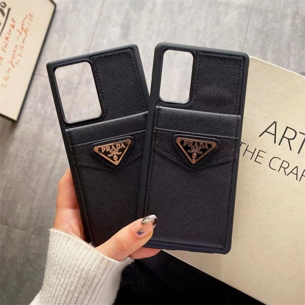 Prada プラダブランドgalaxy s24 s25 ultraケースおしゃれgalaxy s25+ s24 s23 s22 s21 plus ultra サムソンs24 s25 ultraケース 手帳型バッグ型iphone17pro max/16 15/14 pro galaxy s24 ultra s24 plusカバー ストラップ付 カード入れセレブ愛用全機種対応ハイブランドiphone 17pro 16 15 pro maxケース パロディ