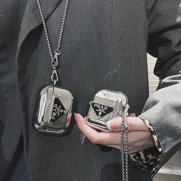 Prada プラダハイブランド AirPods4 3 pro3 2ケースストラップ airpods4カバー 耐衝撃 エアーポッズ4プロ2ケース 激安 ブランド エアーポッズ4 プロ2 3/2/1ケースブランド AirPods 4/3 Pro2/proケース メンズレディーズ