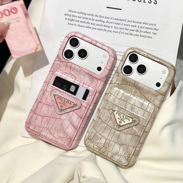 Prada プラダブランドiphone 18 Pro max 16 17 pro 15 plus 16 pro max 17eケース iphone 18/17Pro/16/14 pro/15 pro max 16 plus 17 17eカバー ストラップ付 カード入れiphone 18pro max/16 17 pro air 14 15 16 plus 17ケースカバースタンド付きセレブ愛用全機種対応ハイブランドケース パロディ