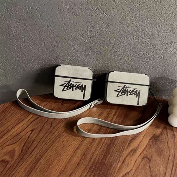 Stussy ステューシーハイブランド  AirPods1/2/3/4 Pro2ケースairpods4カバー 耐衝撃 エアーポッズプロ2ケース エアーポッズ プロ2 4/3/2/1ケースブランド Air Pods 4/3 Pro2/proケース