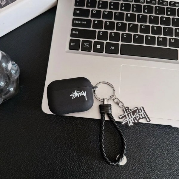 Stussy ステューシーハイブランド  AirPods4 3 pro3 2ケースストラップ airpods4カバー 耐衝撃 エアーポッズ4プロ2ケース 激安 ブランド エアーポッズ4 プロ2 3/2/1ケースブランド AirPods 4/3 Pro2/proケース メンズレディーズ