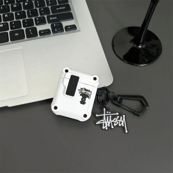 Stussy ステューシーハイブランド  AirPods4 3 pro3 2ケースストラップ airpods4カバー 耐衝撃 エアーポッズ4プロ2ケース 激安 ブランド エアーポッズ4 プロ2 3/2/1ケースブランド AirPods 4/3 Pro2/proケース メンズレディーズ