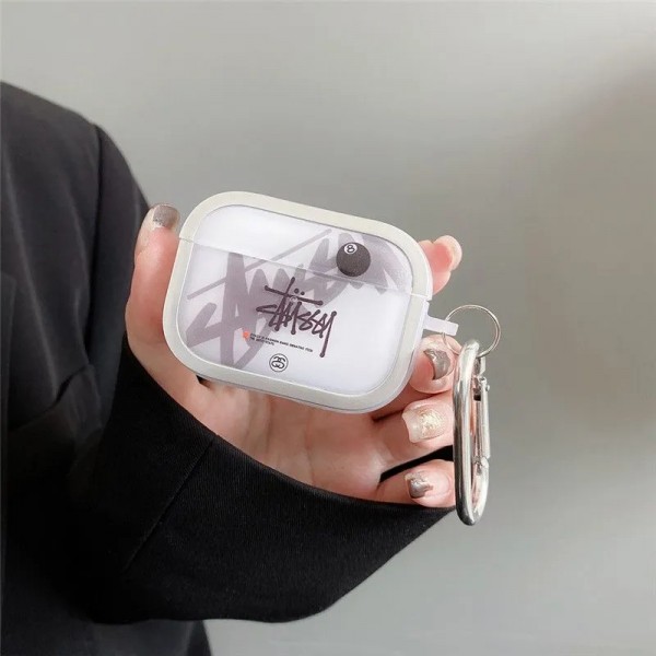 Stussy ステューシーハイブランド  AirPods4 3 pro3 2ケースストラップ airpods4カバー 耐衝撃 エアーポッズ4プロ2ケース 激安 ブランド エアーポッズ4 プロ2 3/2/1ケースブランド AirPods 4/3 Pro2/proケース メンズレディーズ