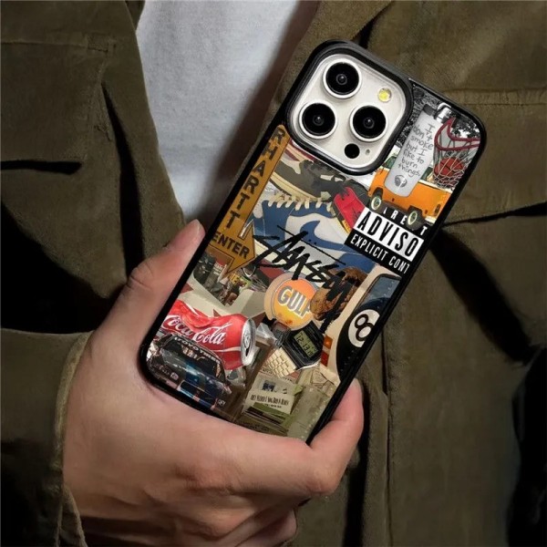 Stussy ステューシーブランドiphone 16 17 pro 15 plus 16 pro maxケースハイブランド アイフォン16 plus15 14+ 16 17pro max カバーレディースメンズ激安おしゃれiphone 17 air 16  pro max 15 14 13 12 ケース 手帳型バッグ型iphone17 air 16 15 14/13 pro max スマホケース コピー