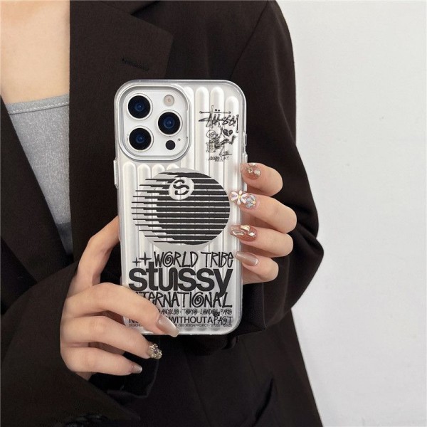 Stussy ステューシーブランドiphone 16 17 pro 15 plus 16 pro maxケースiphone 17Pro/16/14 pro/15 pro max 16 plus カバー ストラップ付 カード入れiphone16 17 pro air 14 15 16 plusケースカバースタンド付き韓国風セレブ愛用 iphone 16 15 17 air アイフォン17 16 15 14 13pro maxケース ジャケットスマホケース コピー