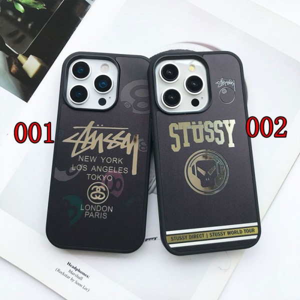 Stussy ステューシーブランドiphone 16 17 pro 15 plus 16 pro maxケースiphone 17Pro/16/14 pro/15 pro max 16 plus カバー ストラップ付 カード入れ韓国風セレブ愛用 iphone 16 15 17 air アイフォン17 16 15 14 13pro maxケース ジャケットスマホケース コピーiphone17 air 16 15 14/13 pro max スマホケース コピー