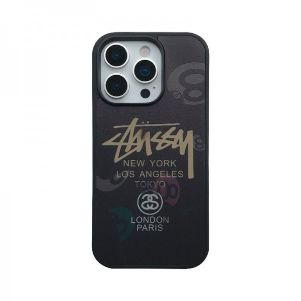Stussy ステューシーブランドiphone 16 17 pro 15 plus 16 pro maxケースiphone 17Pro/16/14 pro/15 pro max 16 plus カバー ストラップ付 カード入れ韓国風セレブ愛用 iphone 16 15 17 air アイフォン17 16 15 14 13pro maxケース ジャケットスマホケース コピーiphone17 air 16 15 14/13 pro max スマホケース コピー