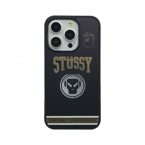 Stussy ステューシーブランドiphone 16 17 pro 15 plus 16 pro maxケースiphone 17Pro/16/14 pro/15 pro max 16 plus カバー ストラップ付 カード入れ韓国風セレブ愛用 iphone 16 15 17 air アイフォン17 16 15 14 13pro maxケース ジャケットスマホケース コピーiphone17 air 16 15 14/13 pro max スマホケース コピー