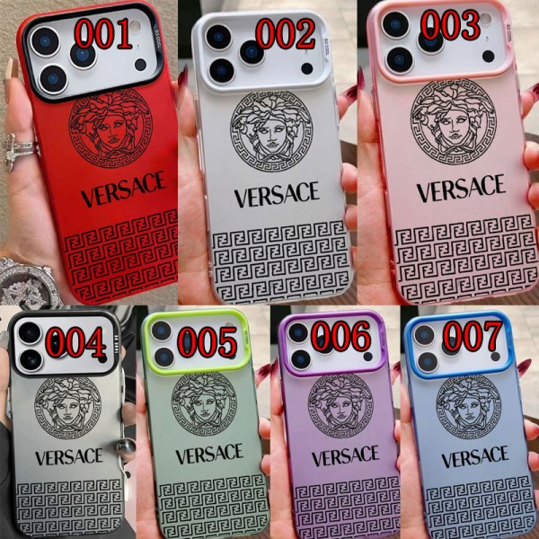 Versace ヴェルサーチハイブランド アイフォン16 plus15 14+ 16 17pro max カバーレディースメンズ激安iphone 17Pro/16/14 pro/15 pro max 16 plus カバー ストラップ付 カード入れセレブ愛用全機種対応ハイブランドケース パロディiphone17 air 16 15 14/13 pro max スマホケース コピー