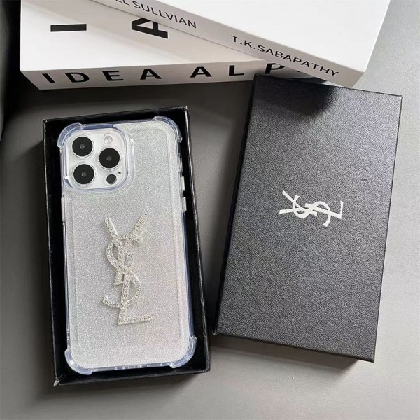 Ysl イブサンローランハイブランド アイフォン15 14+ 13 pro max レディースメンズ激安iphone 14 15 plusケースカバースタンド付きセレブ愛用全機種対応ハイブランドケース パロディiphone14/13 pro max スマホケース コピー