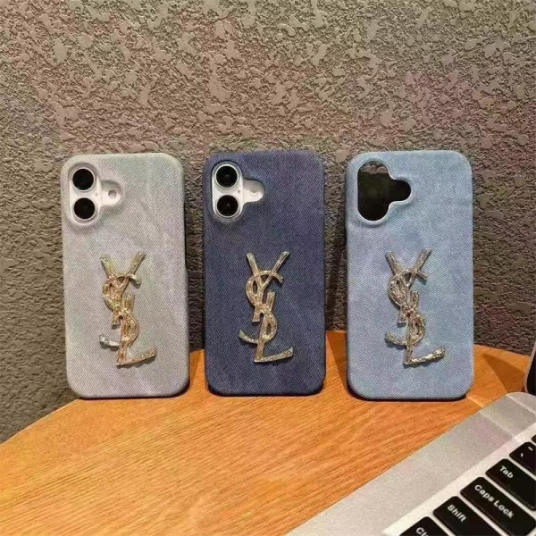 Ysl イブサンローランiphone 16/14 pro/15 pro max 16 plus カバー ストラップ付 カード入れ韓国風セレブ愛用 iphone 16 15 アイフォン16 15 14 13pro maxケース ジャケットスマホケース コピーセレブ愛用全機種対応ハイブランドケース パロディiphone16 15 14/13 pro max スマホケース コピー