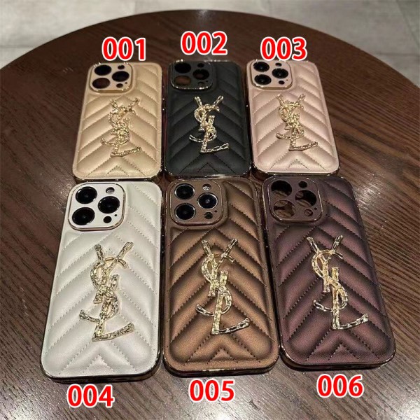 Ysl イブサンローランiphone 17Pro/16/14 pro/15 pro max 16 plus カバー ストラップ付 カード入れ イブサンローランiphone16 17 pro 14 15 16 plusケースカバースタンド付きセレブ愛用全機種対応ハイブランドケース パロディiphone17 16 15 14/13 pro max スマホケース コピー