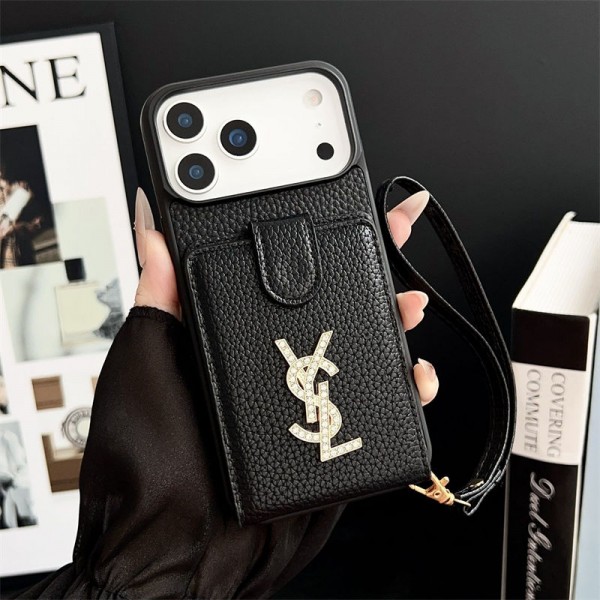 Ysl イヴサンローランおしゃれiphone 17 air 16  pro max 15 14 13 12 ケース 手帳型バッグ型韓国風セレブ愛用 iphone 16 15 17 air アイフォン17 16 15 14 13pro maxケース ジャケットスマホケース コピーセレブ愛用全機種対応ハイブランドケース パロディiphone17 air 16 15 14/13 pro max スマホケース コピー