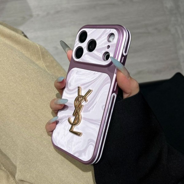 Ysl  イヴサンローランiphone 17Pro/16/14 pro/15 pro max 16 plus 17 17eカバー ストラップ付 カード入れ韓国風セレブ愛用 iphone 17e 16 15 17 air アイフォン17 16 15 14 13pro maxケース ジャケットスマホケース コピーセレブ愛用全機種対応ハイブランドケース パロディiphone17 air 16 15 14/13 pro max 17スマホケース コピー
