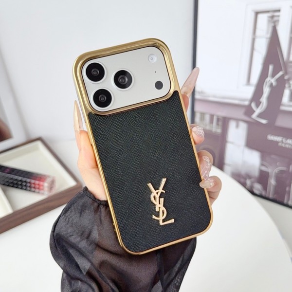 Ysl イヴサンローランブランドiphone 16 17 pro 15 plus 16 pro max 17eケースiphone16 17 pro air 14 15 16 plus 17ケースカバースタンド付き韓国風セレブ愛用 iphone 17e 16 15 17 air アイフォン17 16 15 14 13pro maxケース ジャケットスマホケース コピーセレブ愛用全機種対応ハイブランドケース パロディ