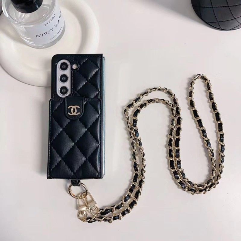 Chanel シャネルブランドGalaxy Z Flip 5 4 Fold5 2023ケース