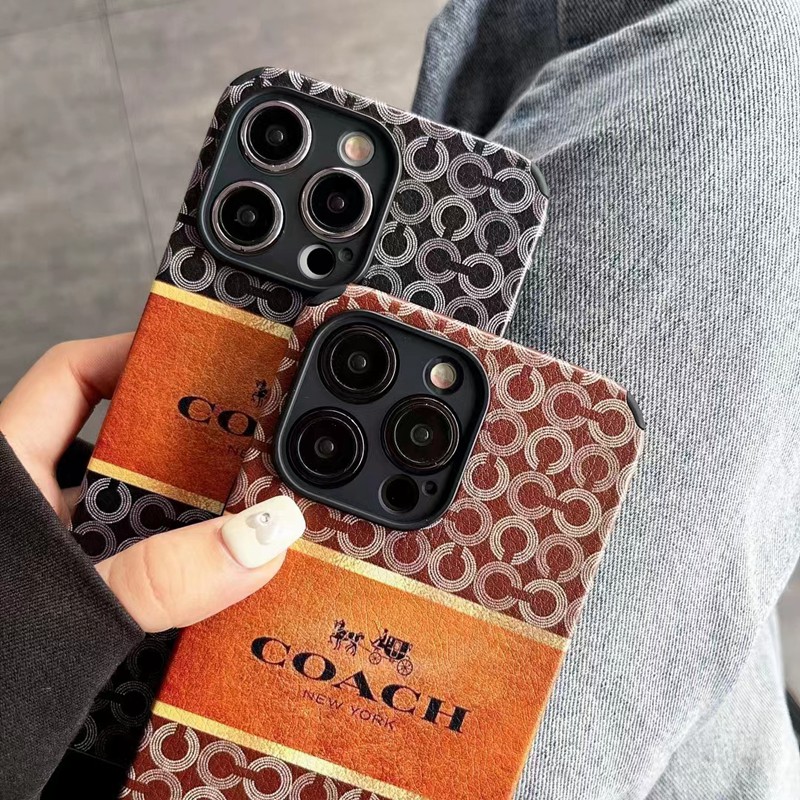 Coach コーチハイブランド アイフォン15 14+ 13 pro max レディース