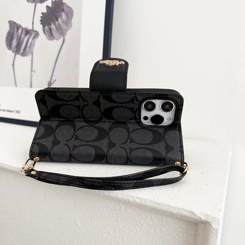 Coach コーチおしゃれiphone 15 2023 14 13 12 xr xs 8/7 plusケース 手帳型バッグ型