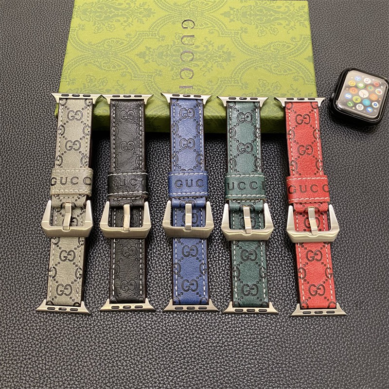 Gucci グッチアップルウォッチ9 Ultra 49mmバンドアップルウォッチ9バンドベルトアップルウォッチ7/8/9ベルトビジネスマン用高級Apple Watch9/8/7ブランドバンド本革
