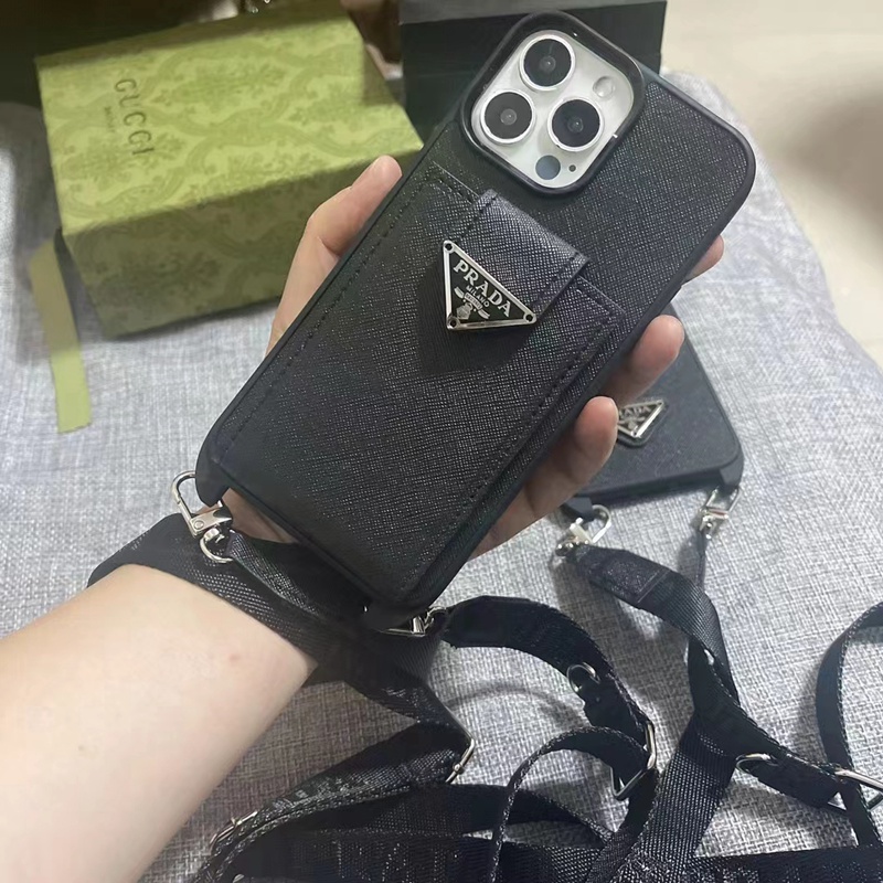 prada アイフォン13 14+ pro max ケースレディース