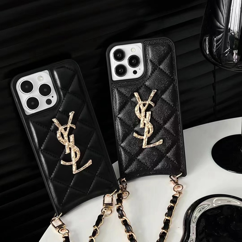 ハイブランド アイフォン13 14+ pro max カバーレディース ysl イヴサンローラン