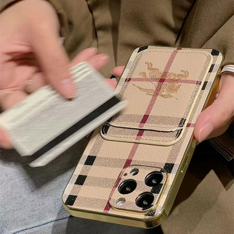 バーバリーiphone16 15 14/13 pro max スマホケース