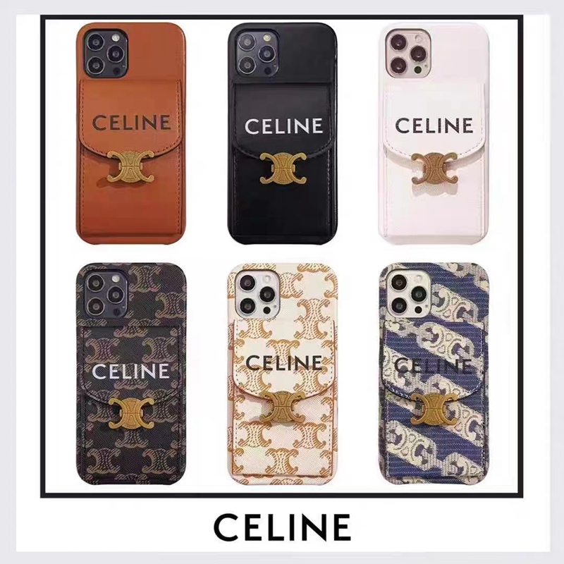 ハイブランド celine セリーヌ革製 galaxy s23 プラスケース